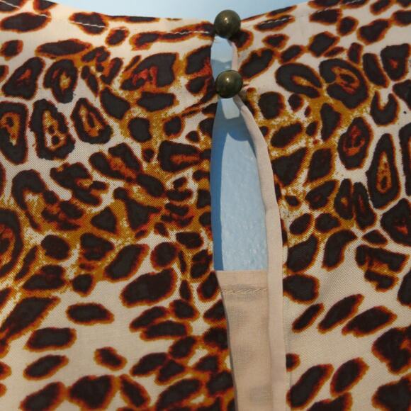 TAYLOR AND SAGE *NWT* Swing Dress Size S Leopard Sleeveless Animal Print Summer - Picture 4 of 5